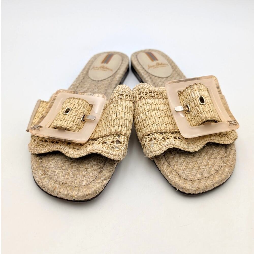 Sam Edelman Bambi Slip-On Slide Sandals Open Toe Women's Linen US6M EU36 - Picture 2 of 14